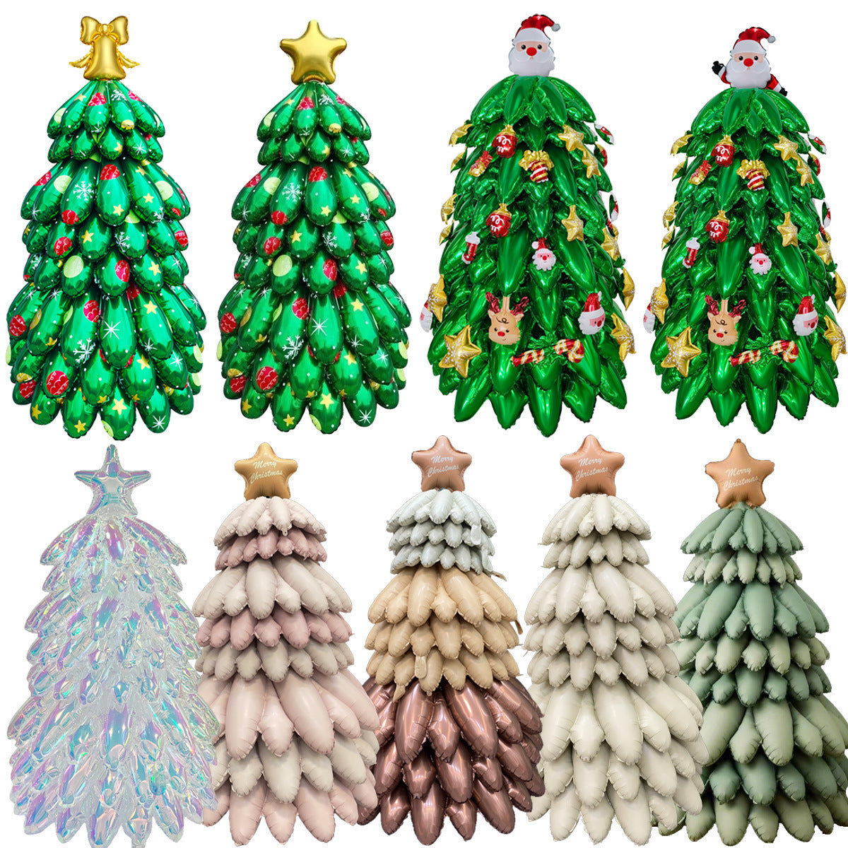 Christmas Tree Foil Balloons. Min.50PCS