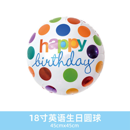 Wholesale 18inch Happy Birthday Balloon Decoration