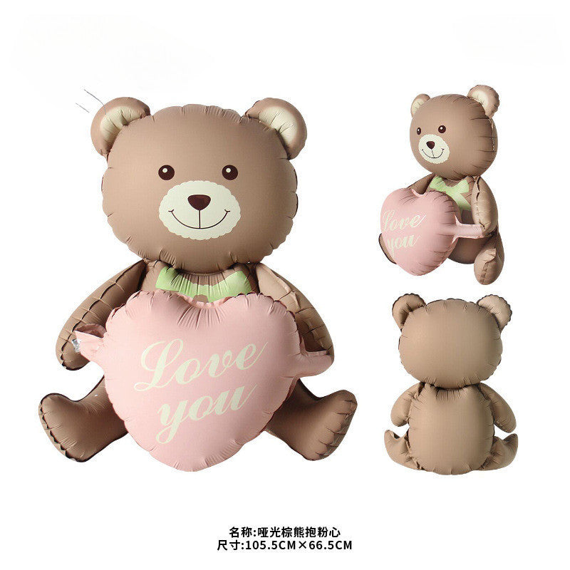Billion Balloons Cream Caramel Color Theme Balloons Birthday Bear Birthday Balloon