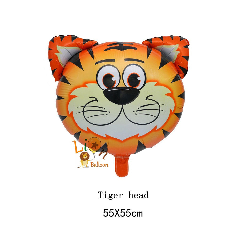 Billion Balloons Safari Jungle Animals Theme Head shape balloons