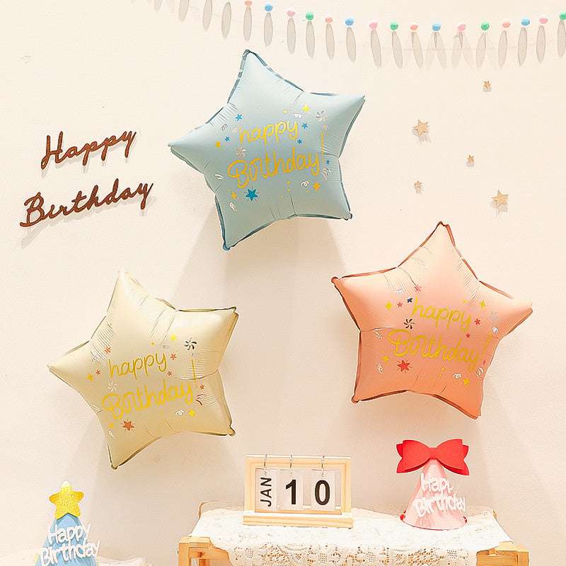 Billion Balloons INS Style Matte Bear Cake Aluminum Film Balloons