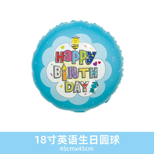 Wholesale 18inch Happy Birthday Balloon Decoration