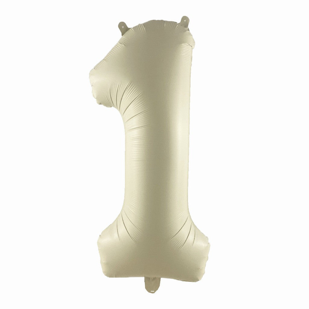 Billion Balloons 32Inch Cream Caramel Color Theme Number Balloons