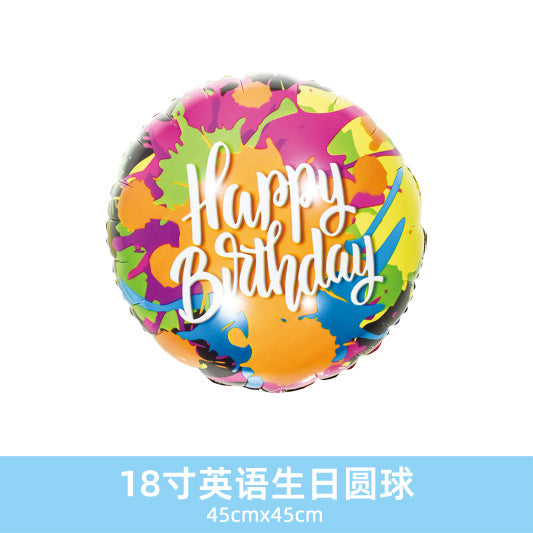 Wholesale 18inch Happy Birthday Balloon Decoration