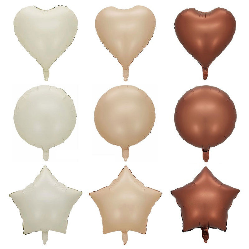 Billion Balloons 18/40Inch Number Balloons 0-9 Large Digital Heart Foil Beige Balloon