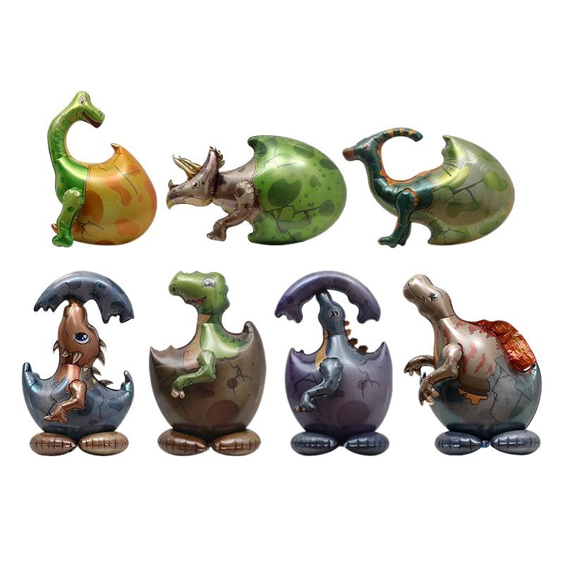 Billion Balloons 4D Standing Dinosaur Egg Shape Cartoon Balloon Dinosaur