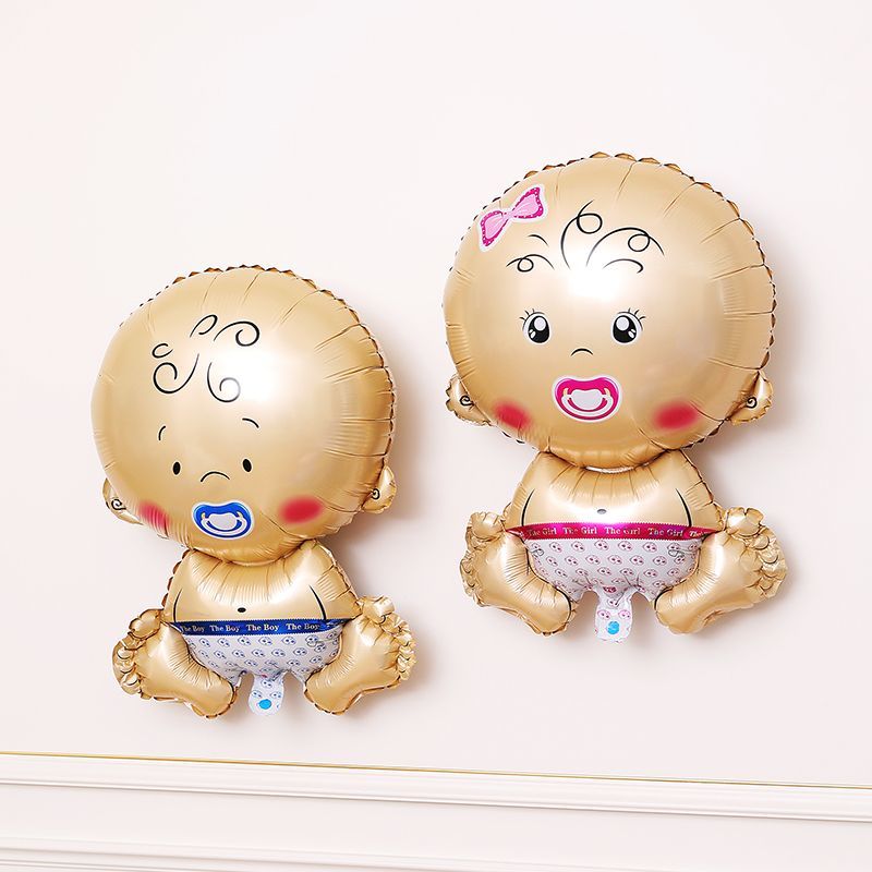 Boys and Girls Foot Bottle Rocking Horse Cake Birthday Foil Balloons Min.50PCS