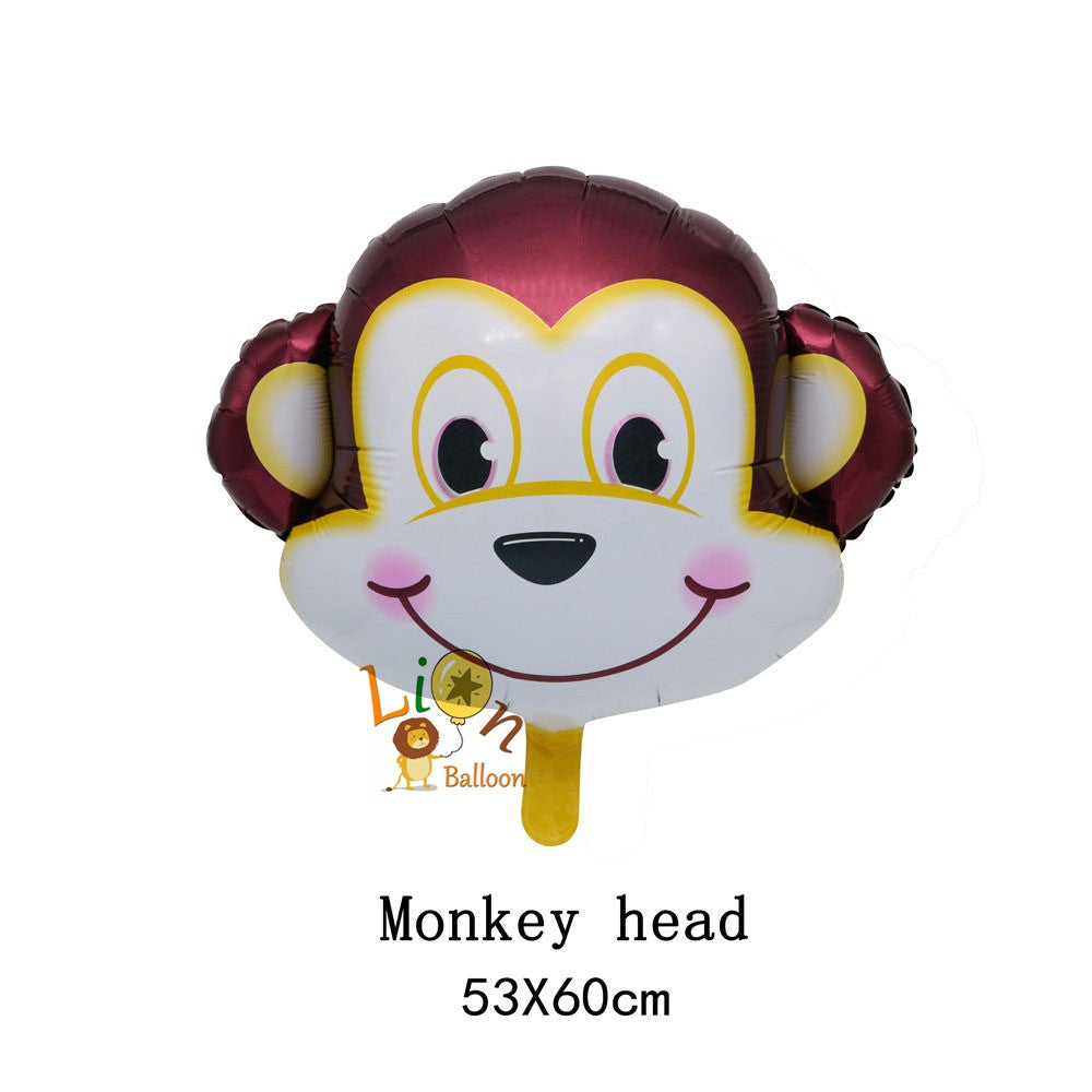 Billion Balloons Safari Jungle Animals Theme Head shape balloons