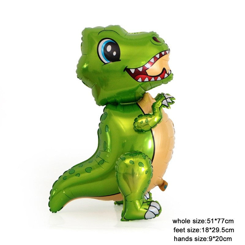 Billion Balloons 3D Standing Large Dinosaur Cartoon Aluminum Film Balloon