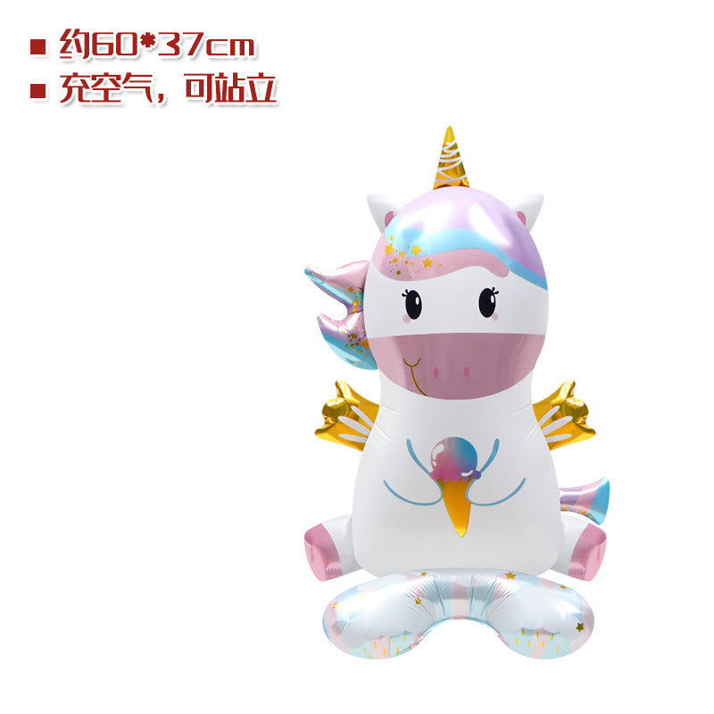 Toys Balloon Romantic Cute Oversized Unicorn Cartoon Aluminum Balloon