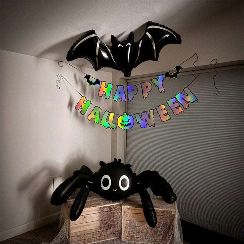Billion Ballons Halloween Decoration Balloon 3D Large Spider Aluminum Foil Balloon