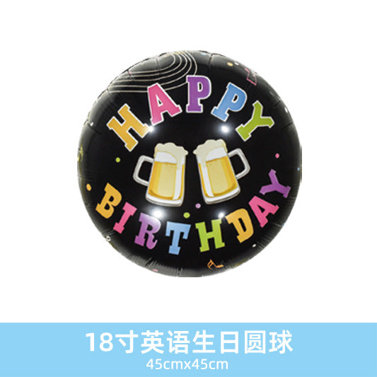Wholesale 18inch Happy Birthday Balloon Decoration