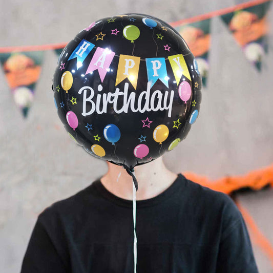 18-Inch Aluminum English Spanish Birthday Floating Balloon Wholesale