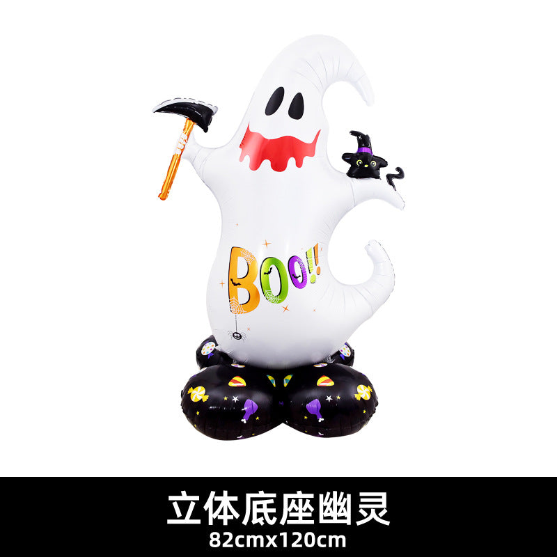 120cm Halloween Party Balloon Witch Skeleton Spider Base Min.50PCS