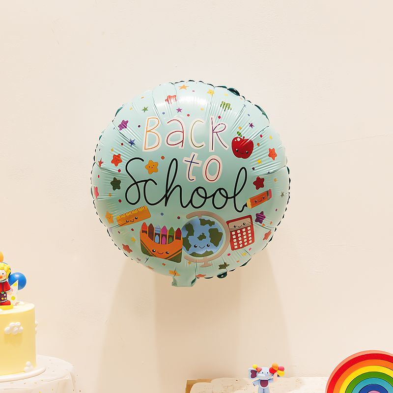 Back-to-School Season Decoration for Kindergarten Classroom Aluminum Foil Balloons