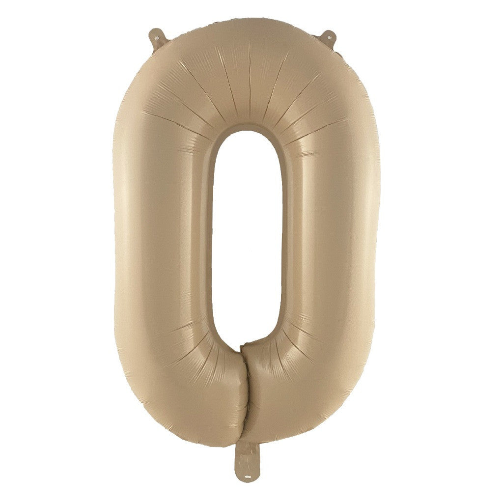 Billion Balloons 32Inch Cream Caramel Color Theme Number Balloons