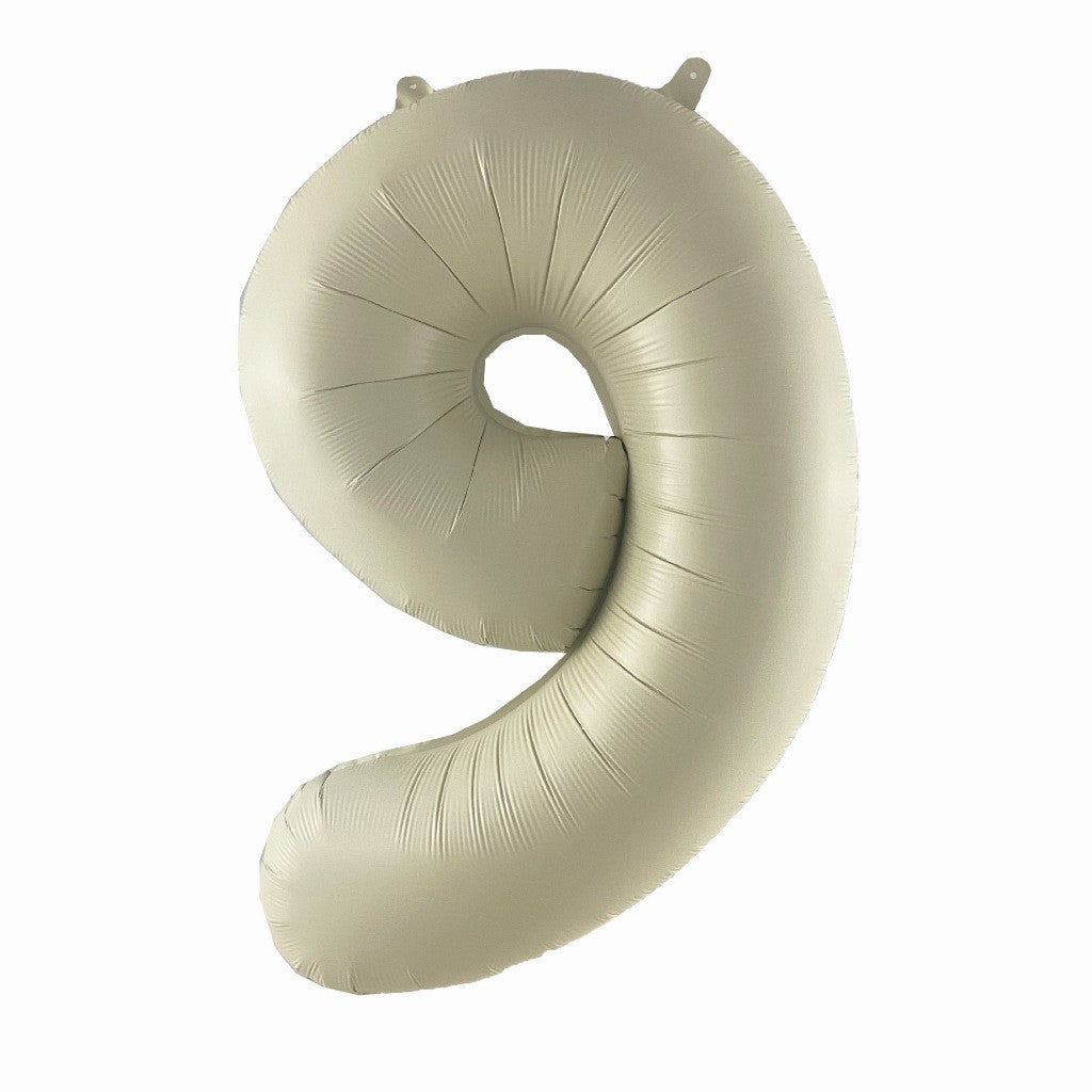 Billion Balloons 32Inch Cream Caramel Color Theme Number Balloons