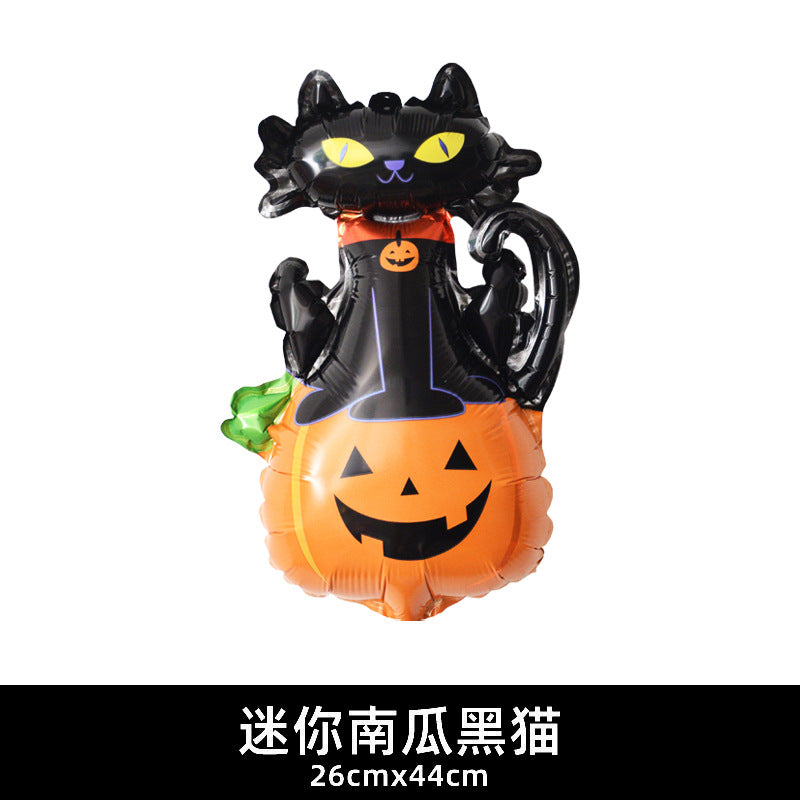 Mini Halloween Decor Balloons Ghost Festival Bat Pumpkin Skull Film Min.100PCS