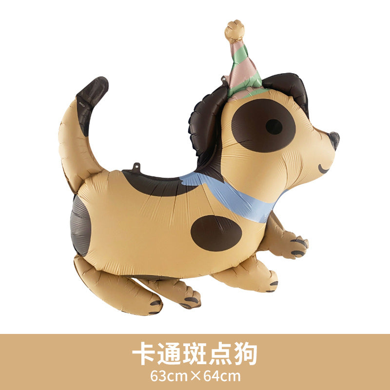 Chinese Valentine Matte Balloons Party Deco Leopard Submarine Design