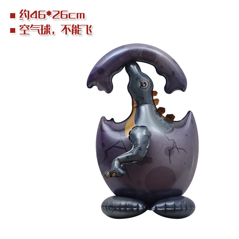 Billion Balloons 4D Standing Dinosaur Egg Shape Cartoon Balloon Dinosaur