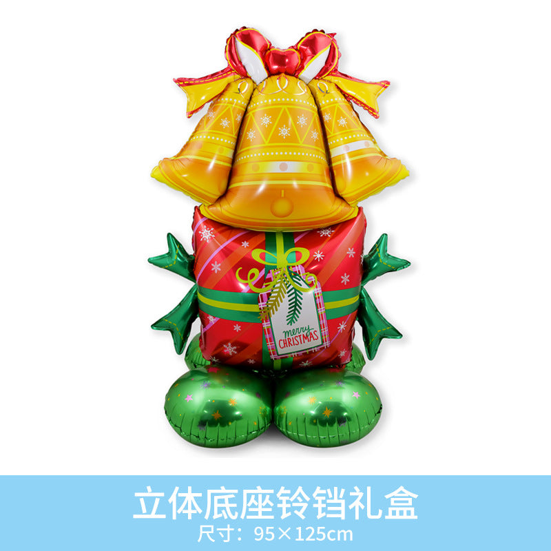 Christmas Party Decor 120cm Tree Santa Balloons Film Min.50PCS