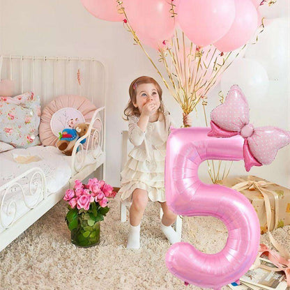 Billion Balloons Birthday Number Ballons, 40 Inch Princess Birthday Jumbo Number Balloon