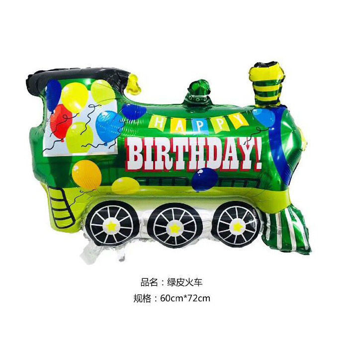 Billion Balloons 4D Car Excavator Fire Truck Ambulance Police Car School Bus Train Vehicle Tank Aluminum Foil Balloon