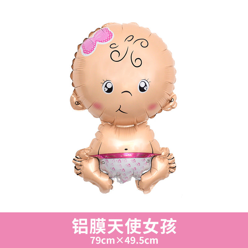 Aluminum Foil Carousel Balloon Baby First Birthday Min.50PCS