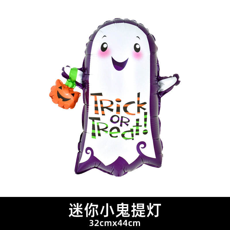 Mini Halloween Decor Balloons Ghost Festival Bat Pumpkin Skull Film Min.100PCS