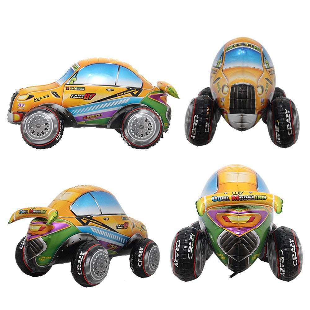 Billion Balloons 4D standing giant Racing Car Foil Balloon SUV Car Balloon