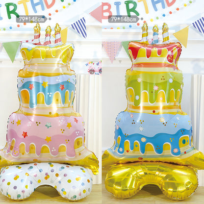 Billion Balloons Popular Medium Aluminum Foil Cartoon Cake Stand Balloon