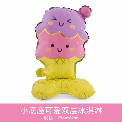 Balloon Window Decor Props Small Base Monkey Rabbit