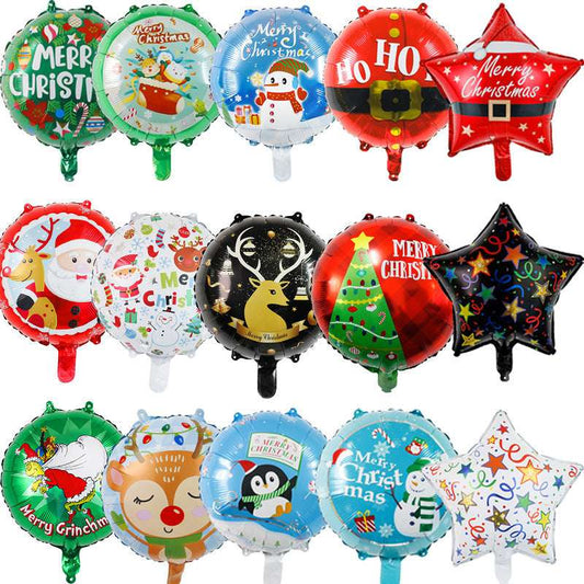 18-Inch Christmas Children's Aluminum Film Decorative Balloon