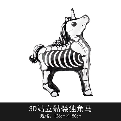 120cm Halloween Party Balloon Witch Skeleton Spider Base Min.50PCS