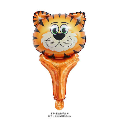 Billion Balloons 14" Mini Animal Foil Balloon Animal Stick Safari Foil Balloon
