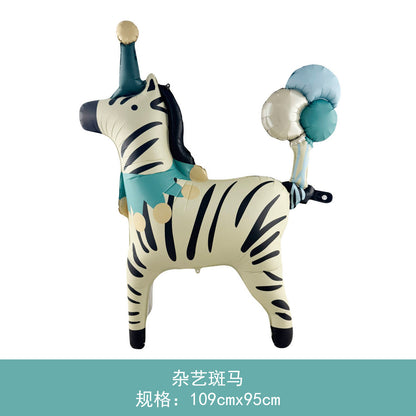 Wholesale Aluminum Foil Horse Balloons Birthday Min.50PCS