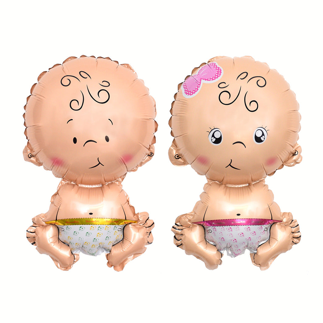Aluminum Foil Carousel Balloon Baby First Birthday Min.50PCS