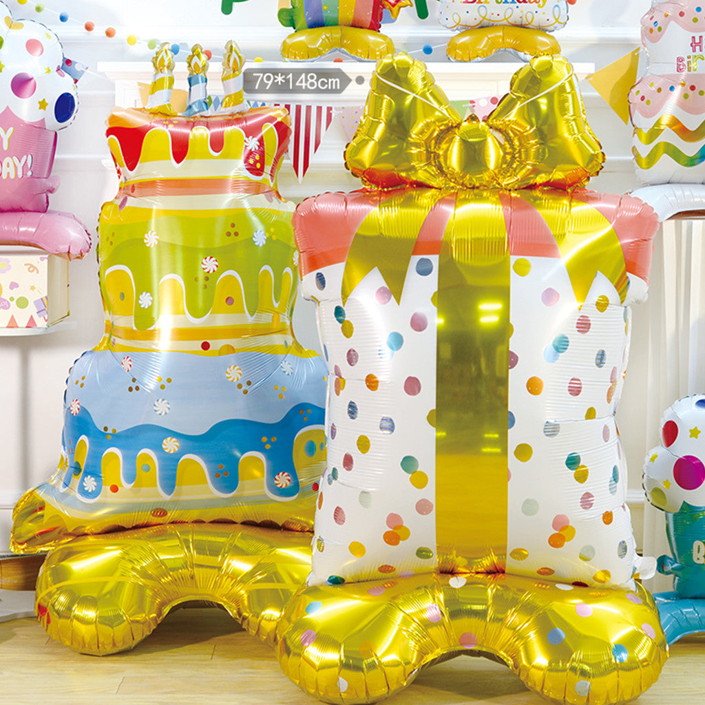 Billion Balloons Popular Medium Aluminum Foil Cartoon Cake Stand Balloon