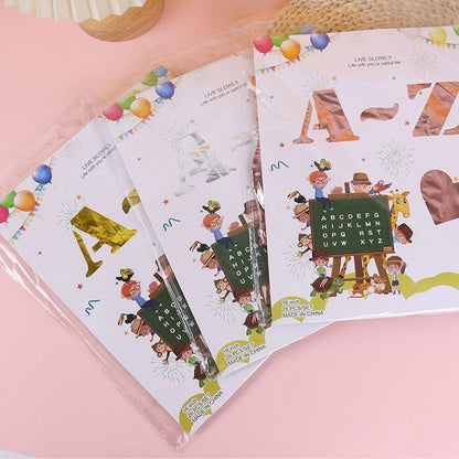 16 Inches Birthday Creative A to Z Foil Balloon Pack Min.50PCS