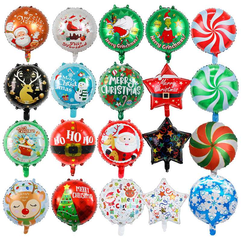 18-Inch Christmas Children's Aluminum Film Decorative Balloon