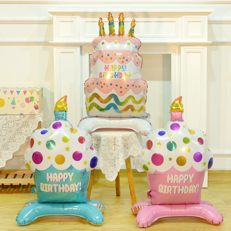Billion Balloons Popular Medium Aluminum Foil Cartoon Cake Stand Balloon