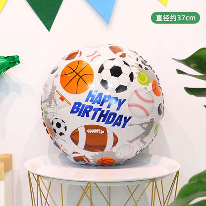 Rugby Aluminum Film Balloon Baseball Gloves Helium Balloon