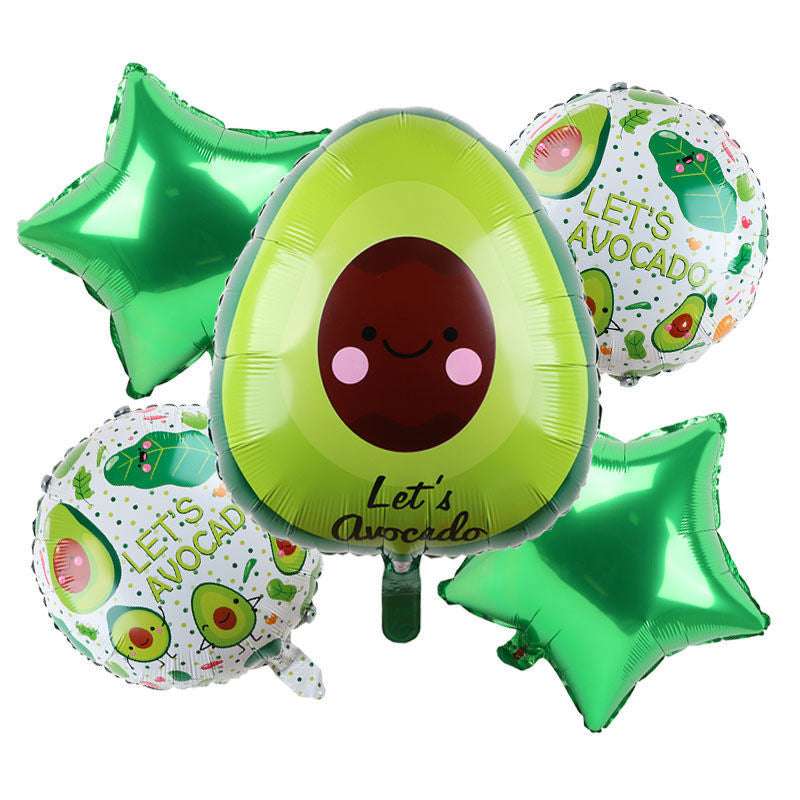 Billion Balloons Summer Fruit and Vegetable Aluminum Fruit Balloon