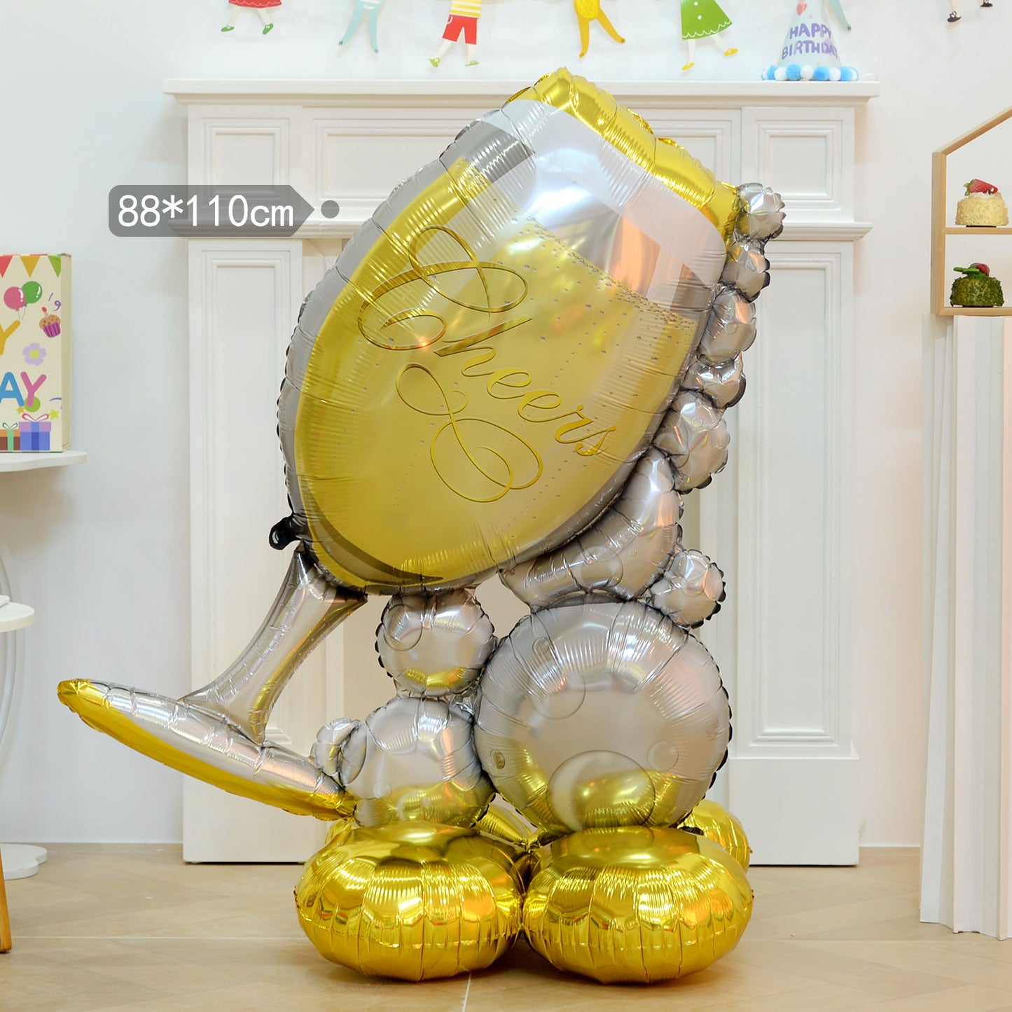 Large Cartoon Aluminum Film Balloon Standing Base Party Min.50PCS