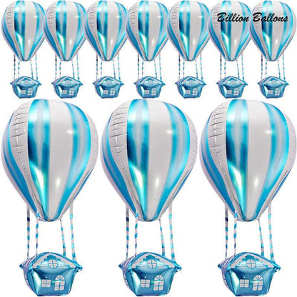 Billion Balloons [READY STOCK]  10 Pcs Kids Decor Hot Air Balloon Shaped Balloons