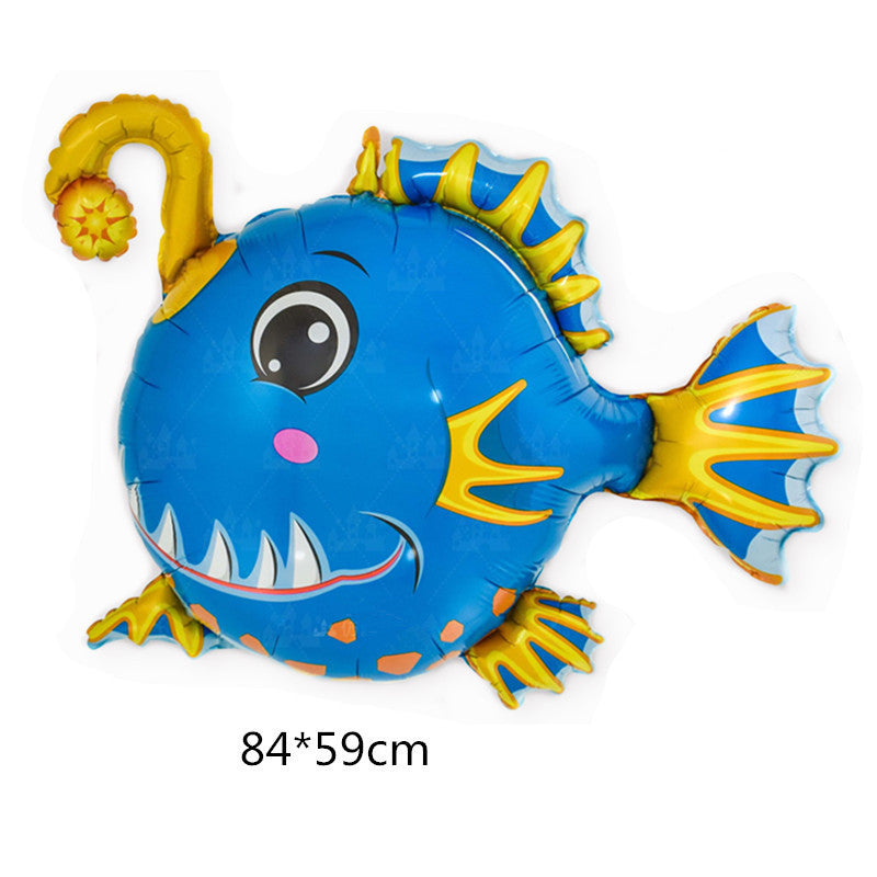 Octopus Seahorse Clownfish Aluminum Foil Ocean Balloons Min.50 set