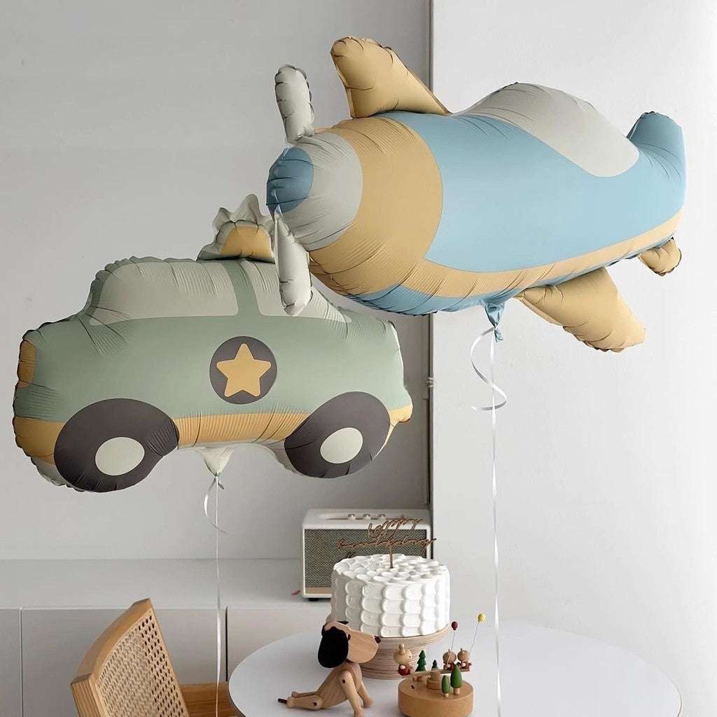 Billion Balloons Matte Frosted Car Airplane Teddy Bear Aluminum Film Balloon