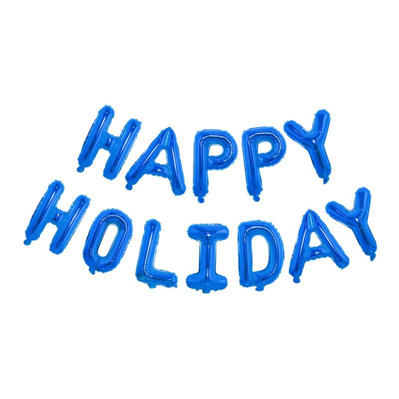 Happy Holidays Aluminum Foil Balloons for decoration