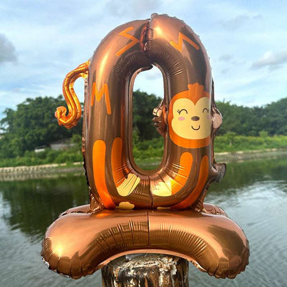 Billion Balloons 40inch Cartoon Animal Shaped Number Balloons