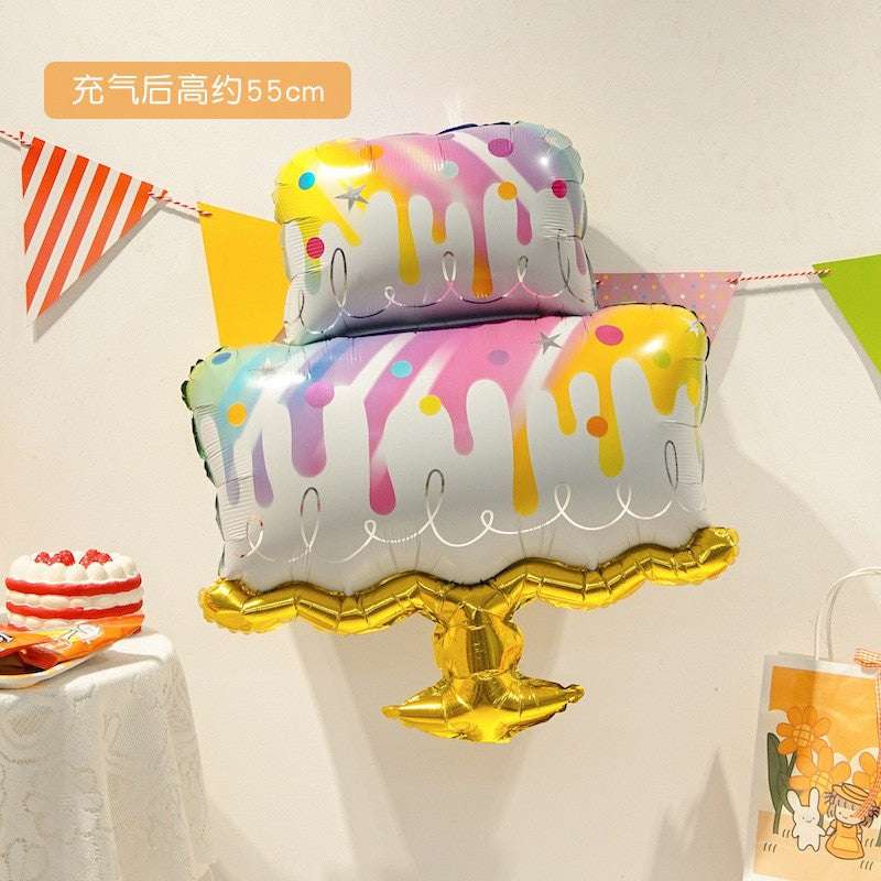 Billion Balloons 2/3Feet Teddy Bear Cakes Foil Balloon